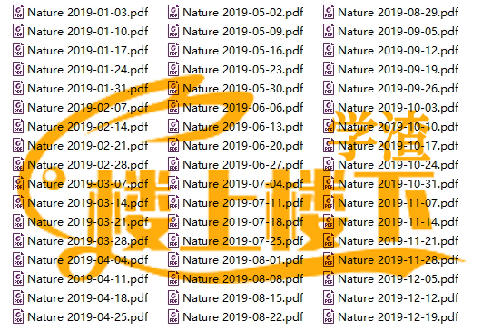 SCI期刊《Nature》自然期刊2019年合订本合集周刊高清无水印PDF 原版外刊